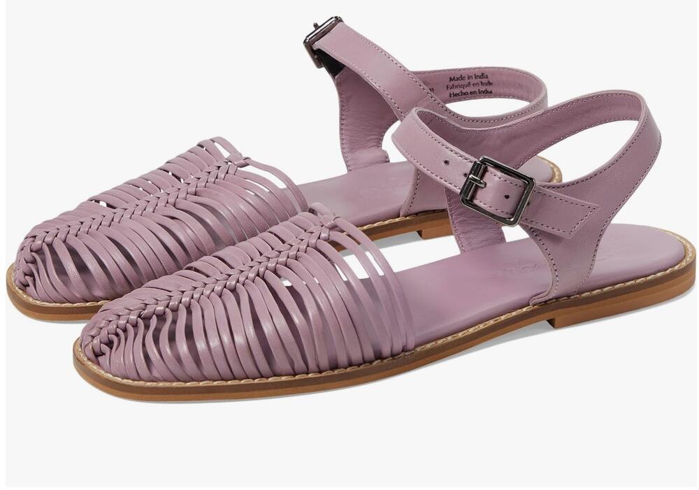 Free People Women's Frankie Fisher Leather Flats Purple Size 11 NEW